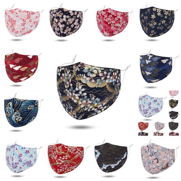 

fashion 3d printing face flower cotton dustproof outdoor cycling cloth mouth mask for washable resuable 1 nkakx