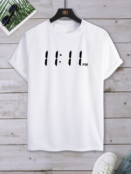 

men letter graphic tee 38g1#, White;black