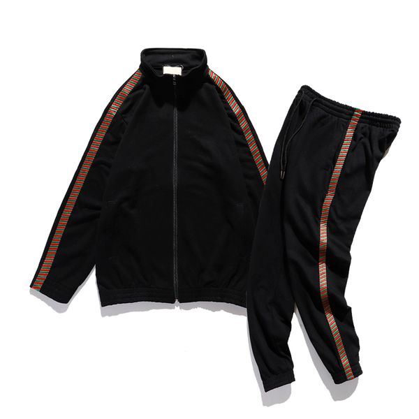 

men fashion tracksuits 2020 new arrival letter printed casual clothing sets mens fashion jackets + pants suits two pieces set, Gray