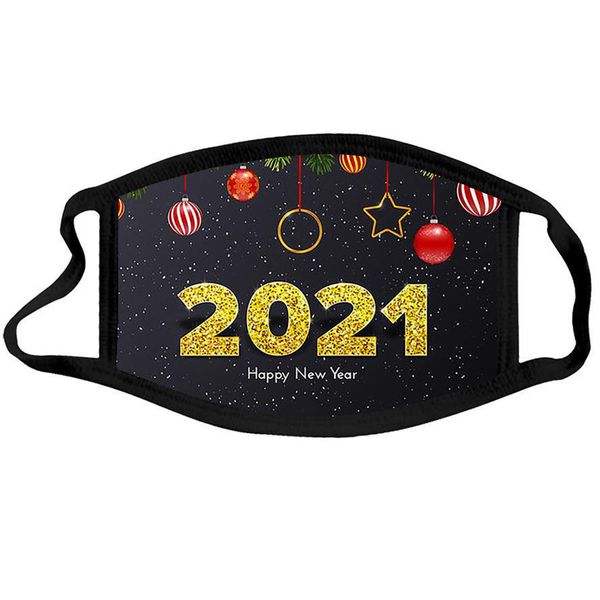 

2021 designer face happy new year black mouth masks men women cotton cloth mask washing dustproof pm2.5 facemask boys girls 5 n16eo