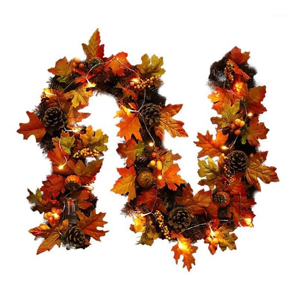 

halloween pvc pine cone rattan door hanging home decoration autumn pumpkin door lintel window decoration1