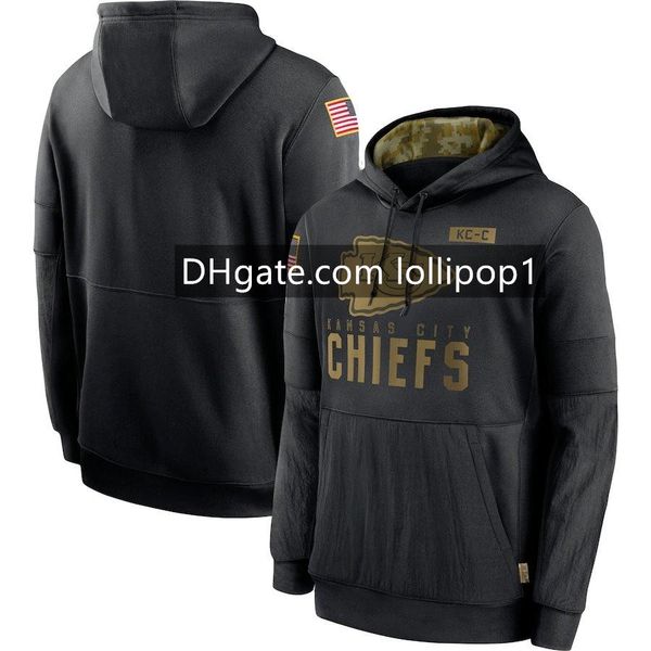 

kansas city chiefs hoodie sweatshirt 2020 salute to service sideline performance pullover crucial catch black football hoodie 1, Blue;black