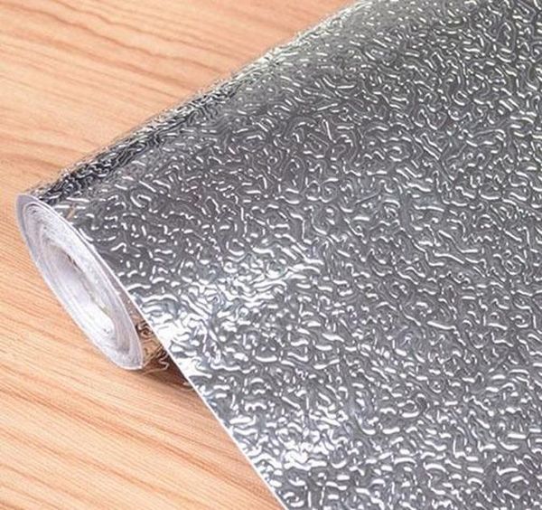 

kitchen wall stove aluminum foil oil-proof stickers anti-fouling high-temperature self-adhesive croppable wallp wmtcwa comb2010