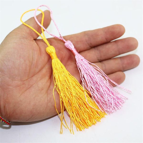 

100pcs dacron tassel pendant dacron chinese knot clothing curtain pendant accessories materials diy bookmark tassel 24color h jllquv