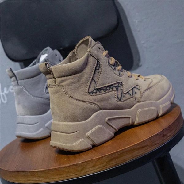 

cootelili 2019 suede women winter sneakers warm ankle boots women shoes lace-up shoes woman casual quality rubber #hk5e, Black