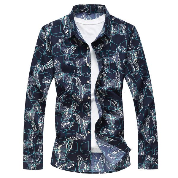 

2021 men's shirt, long sleeve, , new floral fashion, spring fall, clothes. t1ej, White;black