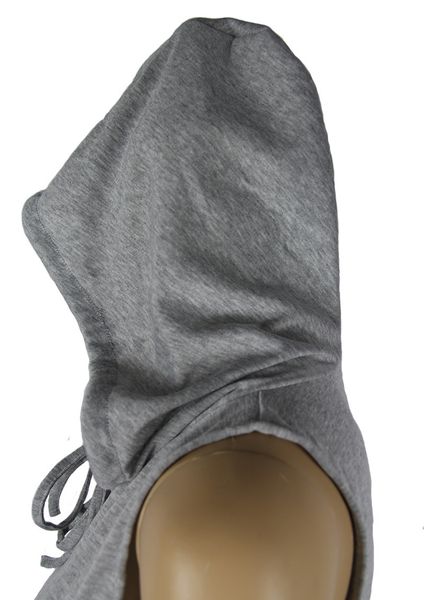 

womens fashion dressbag hip split hooded gray nightclub dress x63c, Black;gray