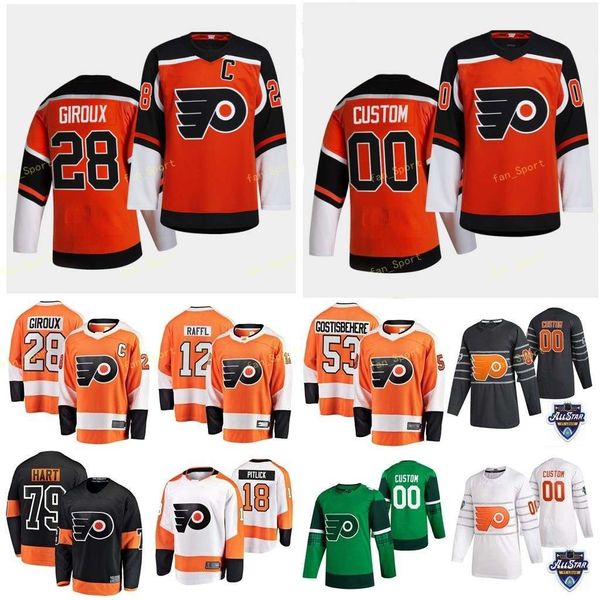 

philadelphia flyers reverse retro jersey hayes kevin konecny travis laughton scott lindblom oskar lyon alex myers philippe custom stitched, Black;red