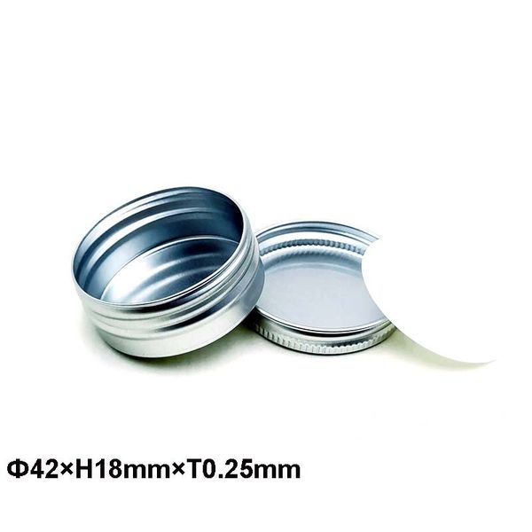 

circular box mini cosmetic case 15ml small aluminum diy packing jewelry woman fashion accesories fishline storage organizer new 0 78fp k2
