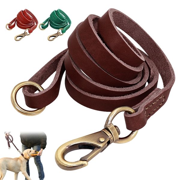 

1.5 meters walk running lead small and medium-sized dog real leather belt pet rope