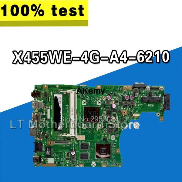 

motherboards x455we motherboard rev 2.0 a4-6210u 4g cpu for asus x455wa lapmainboard test ok