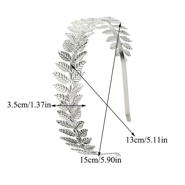

lady headpiece party head hoop female metal leaves hair hoop women forehead hair jewelry headband bride hair accessories q bbywdv