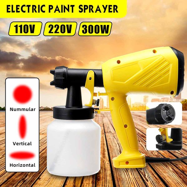 

110/220v 800ml spray gun paint high power spray guns for painting cleaning pesticide adjust electric paint sprayer spraying 300w