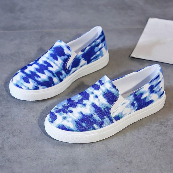 

2021 new women's flats sneakers shoes pu leather slip on elastic comfort woman ladies colorful loafers plus size autumn x1lu, Black