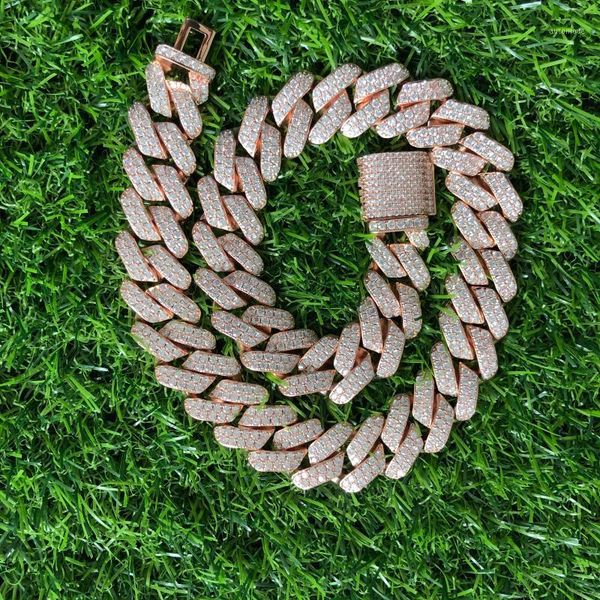 

iced out prong cuban link chain hiphop jewelry for gift1, Silver