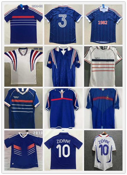 

1998 france retro 2002 zidane henry maillot de foot soccer jerseys 1996 2004 football jerseys shirt trezeguet away finals 2006 white 2000, Black;yellow