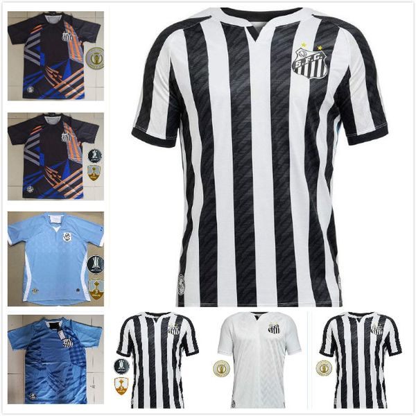 

2020 2021 santos fc soccer jersey 20 21 santos home away gabriel rodrygo dodo renato sasha football shirts, Black;yellow