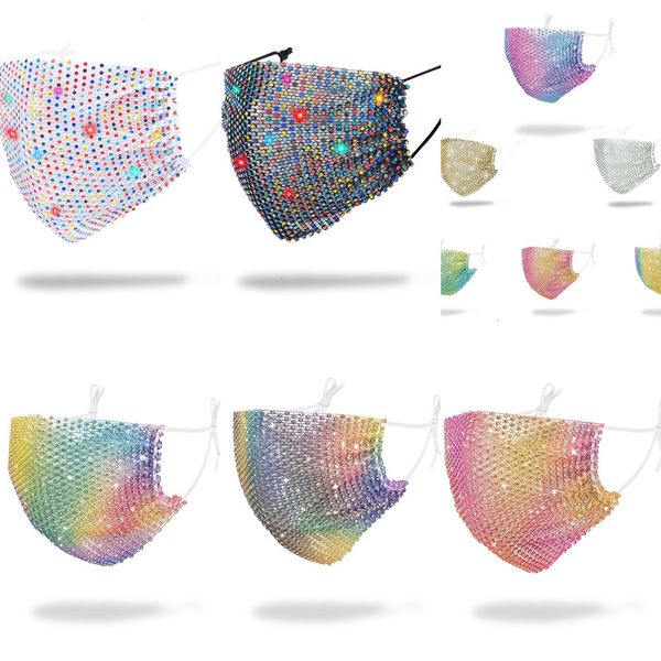 

ipytclub fashion bling sequin protective nightclub masks windproof reuse face for women adjustable mask