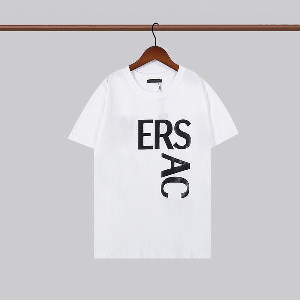 

summer men cotton designer t shirts men's and women's letter pattern print short sleeved urban casual hip hop fashion mens tee shi, White;black
