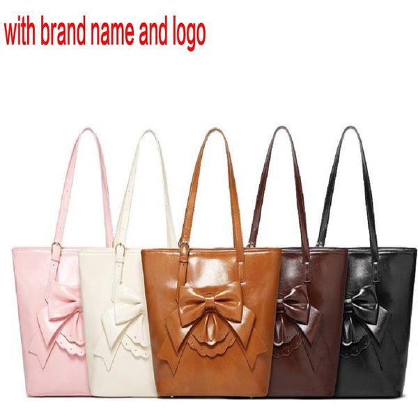 

sweet fashion luxury lace bow designer leather lady woman handbag large volume zipper shopping tote bags gwb1e qynf