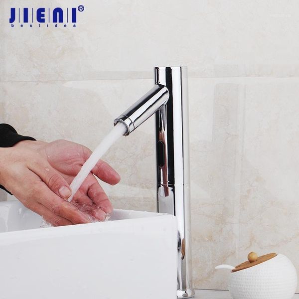 

bathroom sink faucets jieni automatic hands touch sensor modern design faucet tap cylindrical basin mixer faucet1