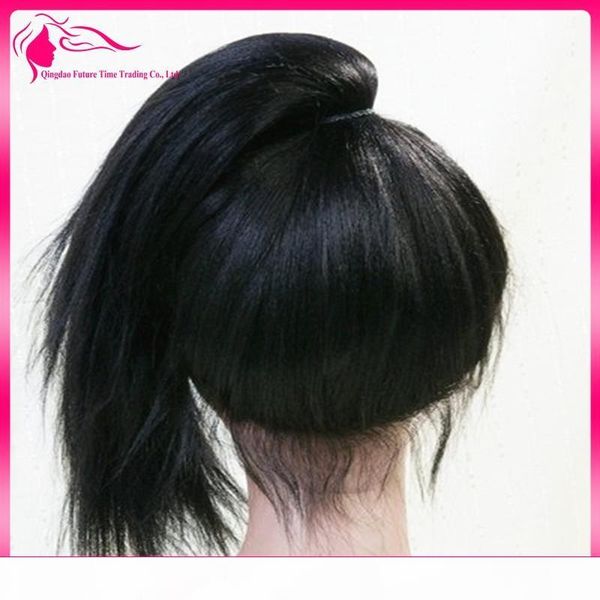 

middle part ombre hair wig brazilian 1b grey full lace wig silk base 4*4 sliver grey lace front wig with baby hair, Black;brown