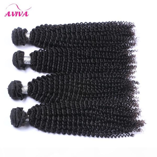 

mongolian kinky curly virgin hair weaves bundles 3pcs lot unprocessed mongolian curly hair wefts afro kinky curly remy human hair extensions, Black