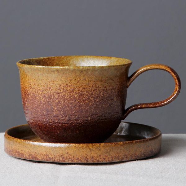 

japanese coarse pottery mug handmade ceramic coffee cup coffee shop special tableware afternoon tea coffee cup sqcwhn homes2011