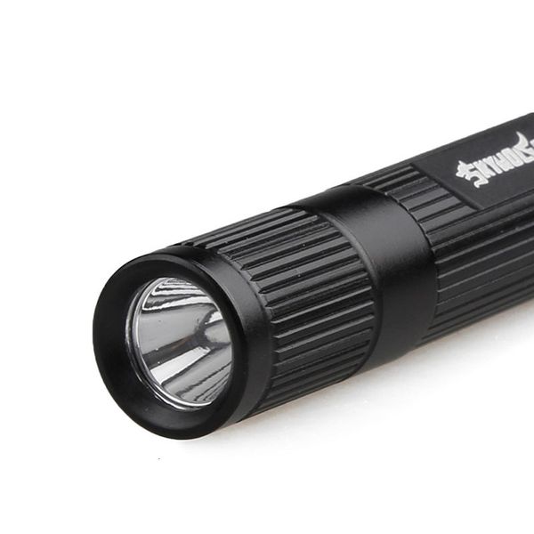 

led pocket flashlight 3 modes keychain keyring 2000lm torch penlight portable6k0g, Silver