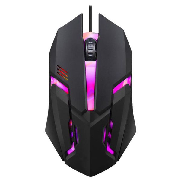 

s1 gaming mouse 7 colors led backlight 2000 dpi ergonomics usb mouse wired silent cable optical game mice for gamer lapcomputer pc