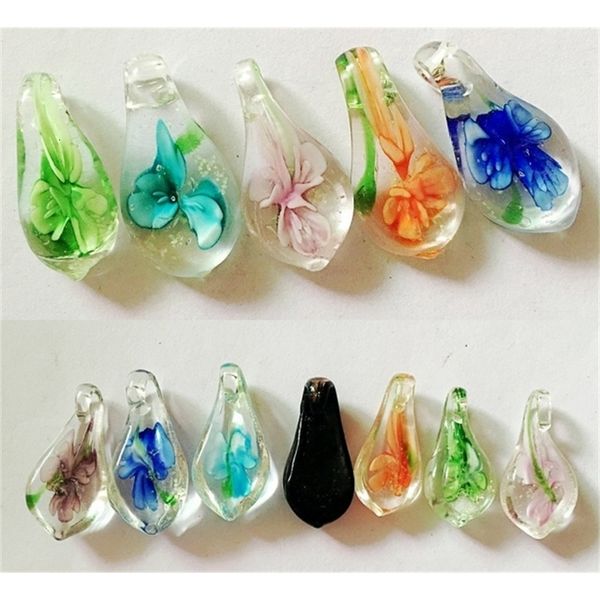 

lampwork pendants 10pcs/lot glass multicolor for diy murano craft fashion jewelry gift 35mm pg11