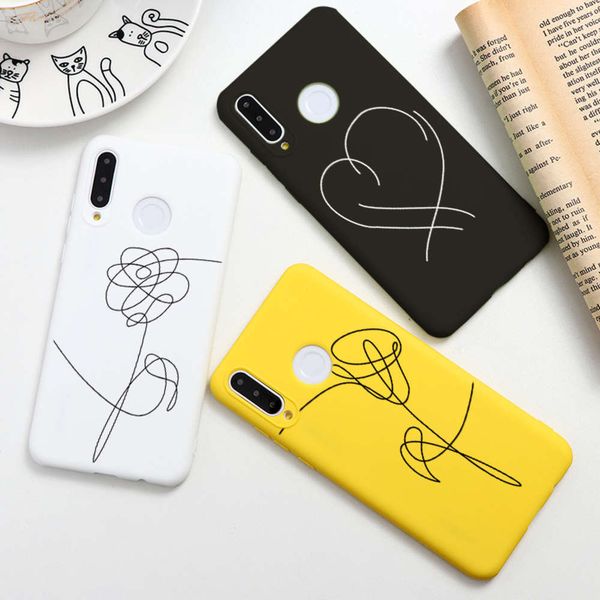 

love yourself flower kpop phone case for huawei p20 p30 pro p40 lite e p smart 2020 y6 y7 y9 2019 honor 9a 9c 9s nova 5t cover