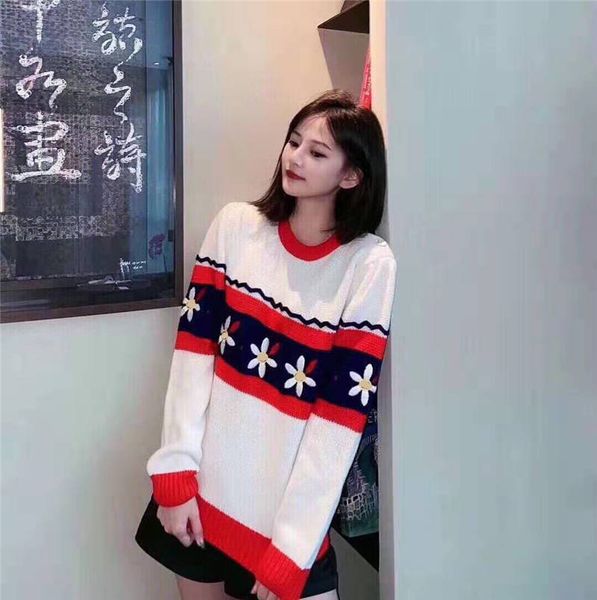 

women sweater wool quantity winter outwear lady sweatshirts fashion style embroidery sweaters, White;black