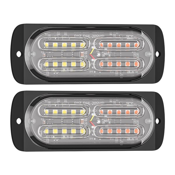 12-24V LKW-Auto 20 LED-Blitz-Stroboskop-Notfall-Warnlicht-Blinklichter