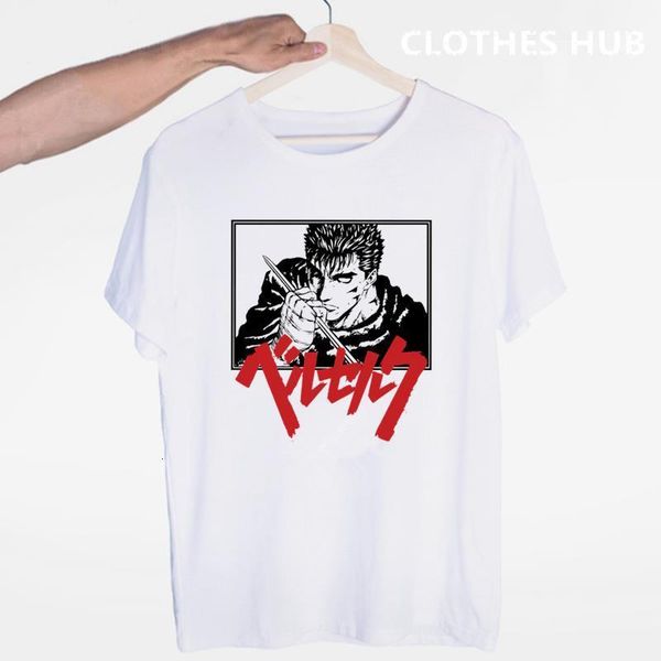 

berserk japanese anime t-shirt o-neck short sleeves summer casual fashion men and women tshirt drop shipping, White;black