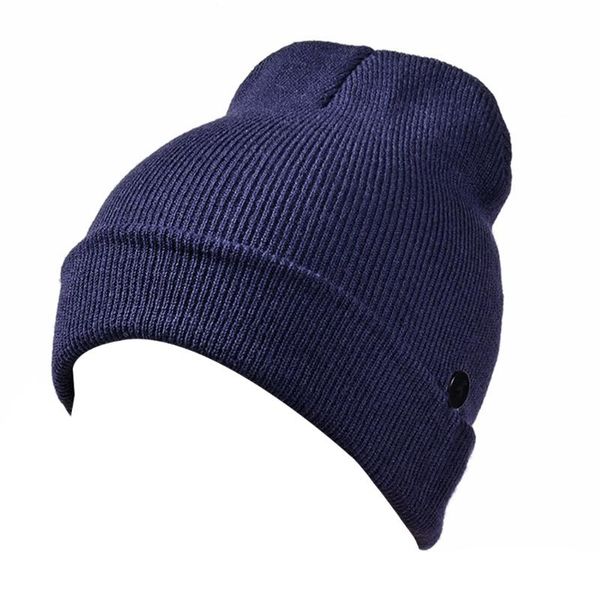 

hats, scarves & gloves sets winter knit beanie hat with ear protection buttons cuffed ski skull cap, Blue;gray