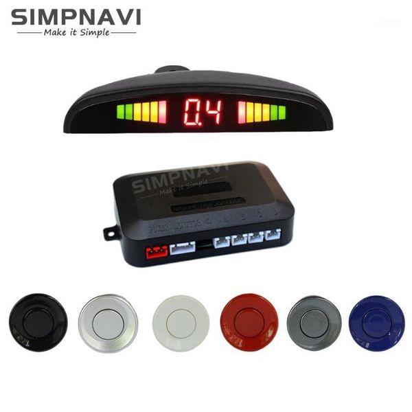 

car universal parking radar sensor with led display buzzer 4 radar sensors1