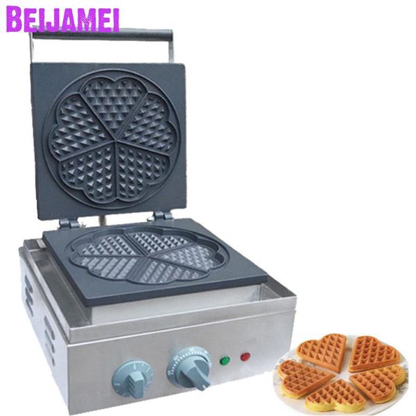 

beijamei commercial waffle maker 4pcs sweet heart type waffle machine electric making machine price