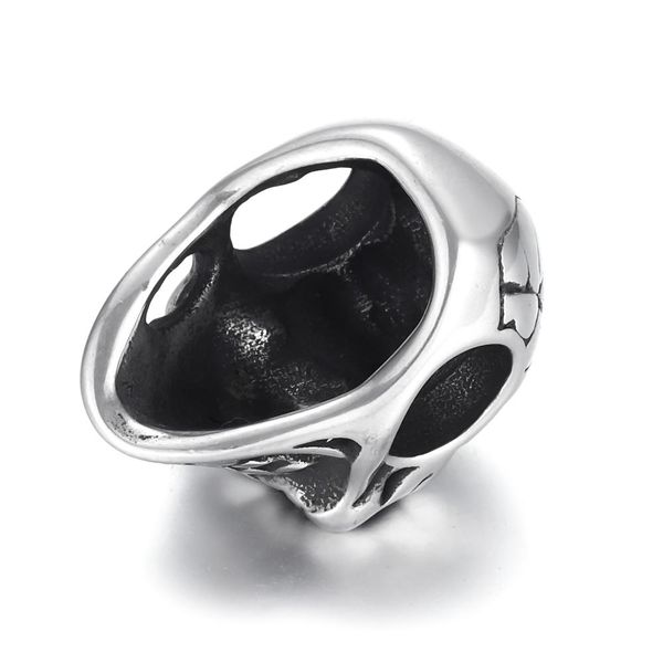 

stainless steel beads skull spacer large hole 6mm slide charm pendant diy men bracelet making supplies handmade jewelry findings sqccaf, Bronze;silver