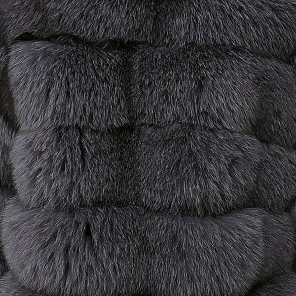 

women's clothing vertical stripe silver red fox natural fur coat coatx1019, Black