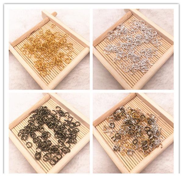 

4/5/6mm jump ring single loop open dull silver jump rings split rings for jewelry necklace bracelet chain connector qyltel