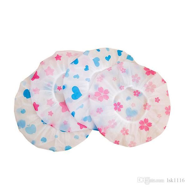 

1 pcs waterproof shower cap thickened elastic shower cap women's hair salon bathroom products shower cap