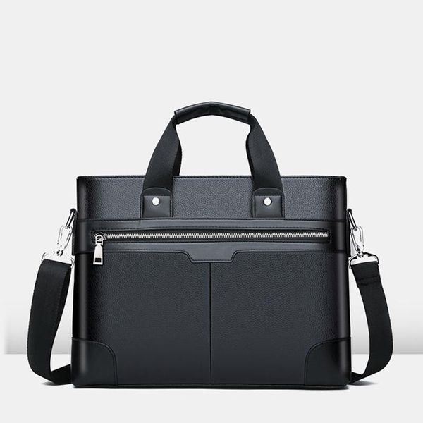 

briefcases 2021 men's shoulder bag handbag crossbody bags for men hand leather briefcase fashion bus