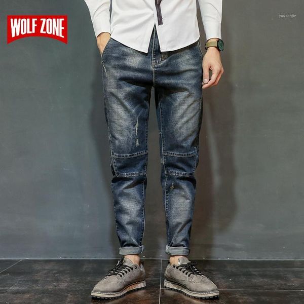 

sale jeans men robin biker mens distressed overalls fashion jean skinny designer clothes brand clothing slim full length solid1, Blue