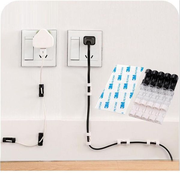 

cable organizer clips cable management desk& workstation abs wire manager cord holder usb charging data line bobbi qylhdp