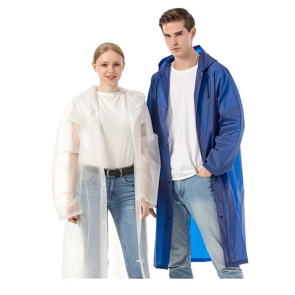 

1pc waterproof half transparent light weight impermeable hooded raincoat poncho cape for women men outdoor campin bbycqn