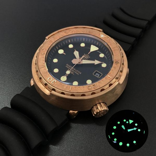 

steedelive германия cusn8 tin bronze 300m tive wack wapaphire керамическая bezel nh35 материальные часы бронзовые тунца механические часы wm, Silver