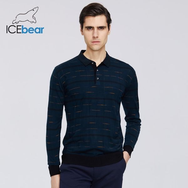 

icebear new men's spring sweater casual lapel sweater quality men's clothing a-18 201022, White;black