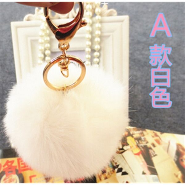 

accessories keys wholesale-lovely accessories fur hangings ball bag fuzzy ball keychain, Slivery;golden