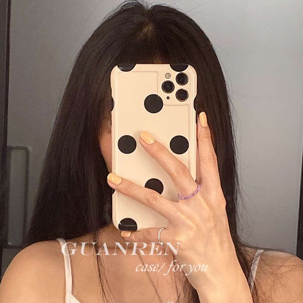 

1dwins wind gentle wave point 12pro / max 11 mobile phone case iphonex / se7 simple personality 8plus net red girl xs / max all inclusive